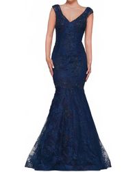 Marsoni by Colors - Lace Appliqued V-Neck Dress - Lyst