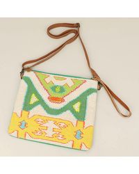 Fashnzfab - Boho Geometric Pattern Embroidered Crossbody Bag Clutch Bag - Lyst