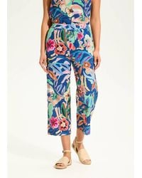 Fdj - Emmy Eyelet Pull-On Crop Wide Leg Pant - Lyst