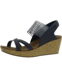 Skechers - Padded Insole Dressy Wedge Sandals - Lyst