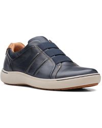 Clarks - Nalle Ease Leather Embossed Casual And Fashion Sneakers - Lyst