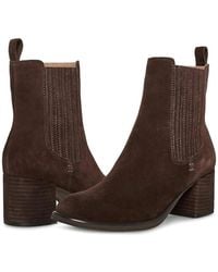 Blondo - Sonali Boots Java Suede Waterproof Ankle Bootie Htat230 - Lyst