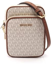 Michael Kors - Jet Set Travel Shoulder Bag Leather Pvc - Lyst
