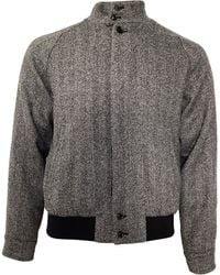 Tod's - Herringbone Bomber Jacket - Lyst
