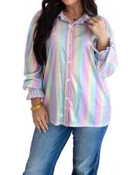 Layerz Clothing - Candy Button Up Top - Lyst