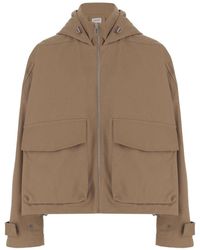 ARMARIUM - High Collar Adjustable Hood Cotton Jacket - Lyst