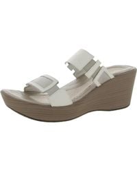 Naot - Treasure Faux Leather Slip On Wedge Sandals - Lyst