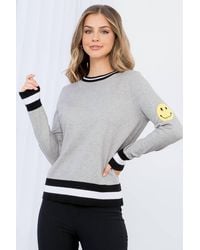 Thml - Harper Smiley Face Knit Sweater - Lyst