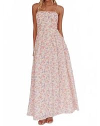 One And Only Collective - Sun On My Face Floral Flowy Maxi Dress - Lyst