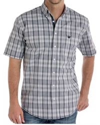 Panhandle - Short Sleeve Plaid Button Up Shirt - Lyst