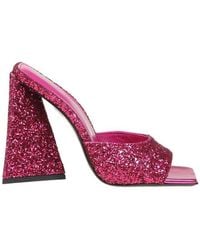 The Attico - Ladies Sequins Devon 115 Mm Mule - Lyst