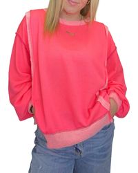 Bibi - Knit Contrast Sweatshirt - Lyst