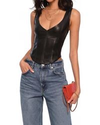 Heartloom - Halo Faux Leather Tank Top - Lyst