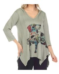 Inoa - V-Neck Dog Hooded Tunic - Lyst