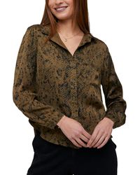 Bella Dahl - Rounded Hem Button Down Shirt - Lyst