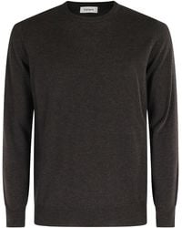 Kangra - Ebony Crewneck Wool Sweater - Lyst