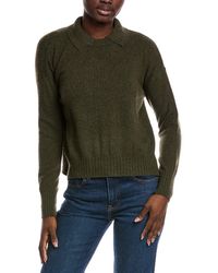 Minnie Rose - Collared Cashmere Sweater - Lyst