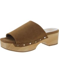Dolce Vita - Dorado Suede Studded Wedge Sandals - Lyst