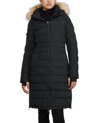 Pajar - Venice Long Puffer With Removable Faux Fur Trim - Lyst