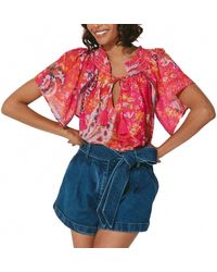 Cleobella - Ayaz Short Sleeve Blouse - Lyst