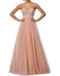 Terani - Sequin Sweetheart Prom Dress - Lyst
