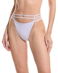 Jonathan Simkhai - Amenda Strappy Solid Bikini Bottom - Lyst