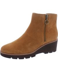 Vionic - Hazal Suede Wedge Booties - Lyst