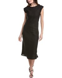 Marella - Hidalgo Linen Midi Dress - Lyst