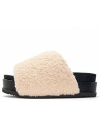 Roam - Fuzzy Platform Sandals - Lyst