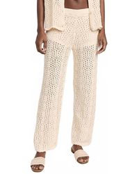 Line & Dot - Poppie Crochet Knit Pants - Lyst
