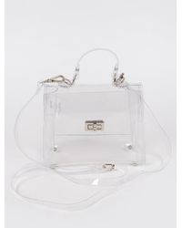 Fashnzfab - Transparent Single Handle Clutch - Lyst