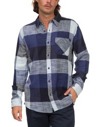 Junk Food - Collared Large Plaid Button-down Shirt - Lyst