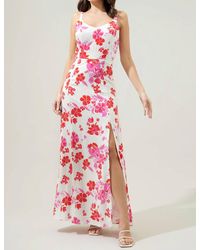 Sugarlips - Maui Floral Portia Open Back Maxi Dress - Lyst
