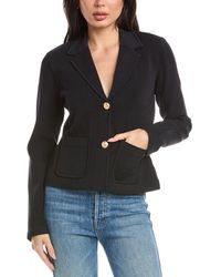 St. John - Fitted Knit Jacket - Lyst
