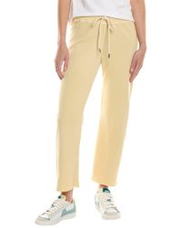 The Great - The Wide Leg Cropped Sweatpant - Lyst
