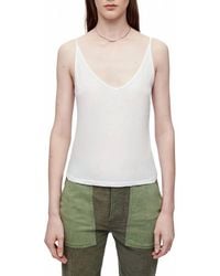 RE/DONE - Sheer Spaghetti Strap Tank - Lyst