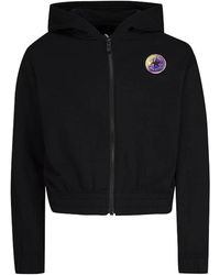 Converse - Hoodie Girls Stretch Drop Shoulder Full Zip Cropped Red574 - Lyst