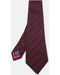 BOSS - Stripe Patterned Silk Tie - Lyst