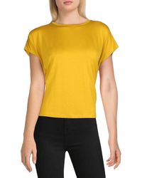 Eileen Fisher - Sheer Cap Sleeves T-shirt - Lyst