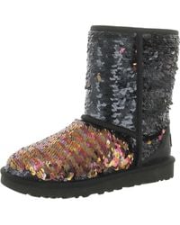 UGG - Classic Short Sequined Ankle Winter Boots - Lyst