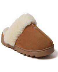 Dearfoams - Helena Genuine Suede Scuff House Shoe Slipper - Lyst