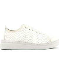 Camper - Strobel Perforated Leather Sneakers - Lyst