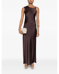 Alysi - Abito Liquid Satin Asimmetrico Gown - Lyst