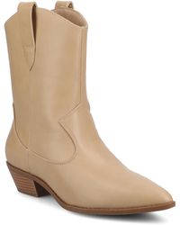 Journee Collection - Journee Fritzie Western Ankle Booties - Lyst