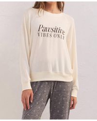 Z Supply - Cassie Pawsitive Vibes Only Long Sleeve Top - Lyst