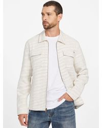 Guess - Hendrix Woven Tweed Shirt - Lyst