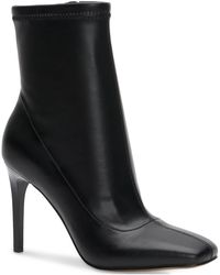 INC - Vidalia Faux Leather Square Toe Ankle Boots - Lyst