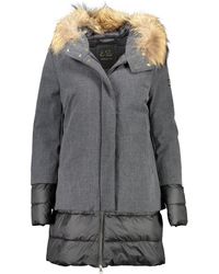 Yes-Zee - Gray Polyester Jackets & Coat - Lyst