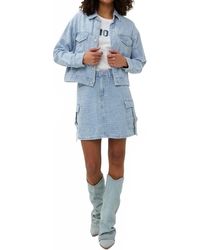 EsQualo - Druna Distressed Jeans Jacket - Lyst