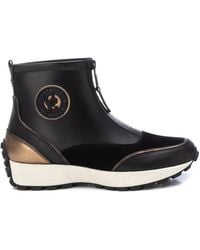 Xti - Carmela Leather Collection Sneaker Booties By - Lyst